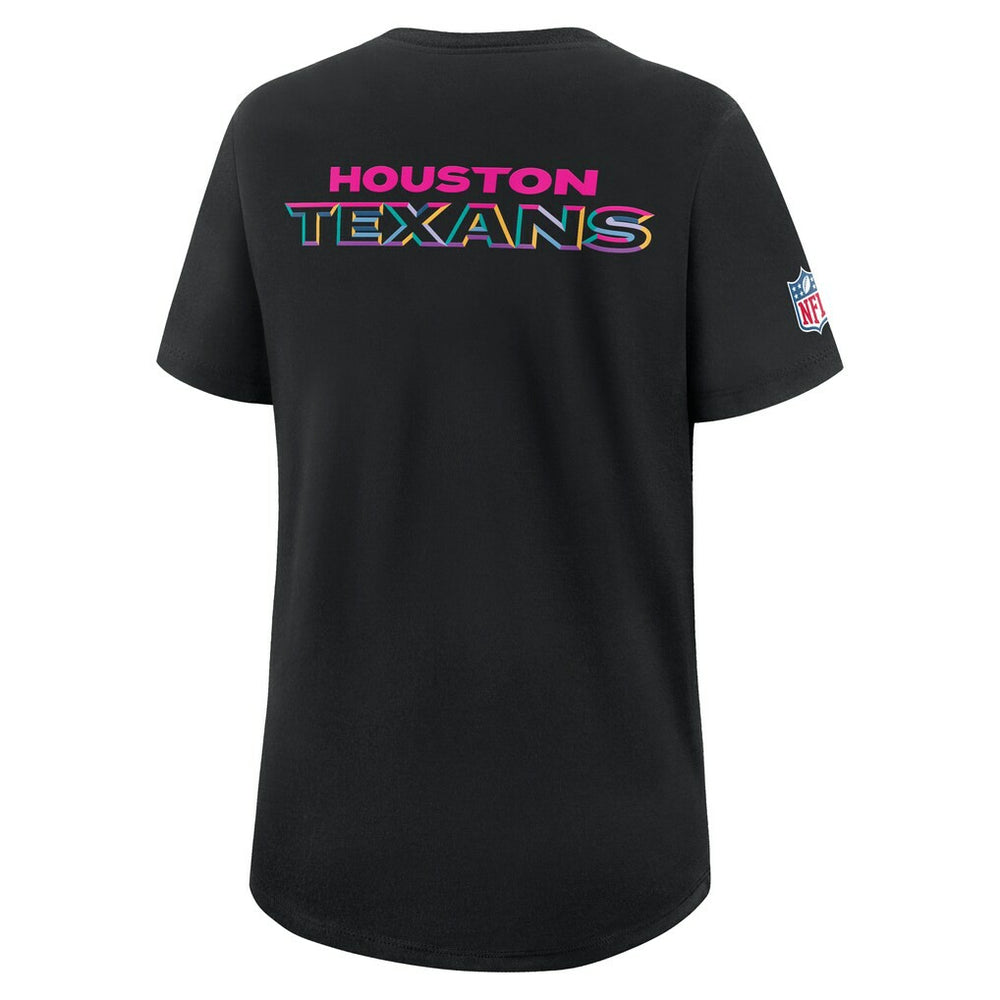 Houston Texans Women's 2025 NFL Crucial Catch Tri-Blend Dri-FIT T-Shirt Black