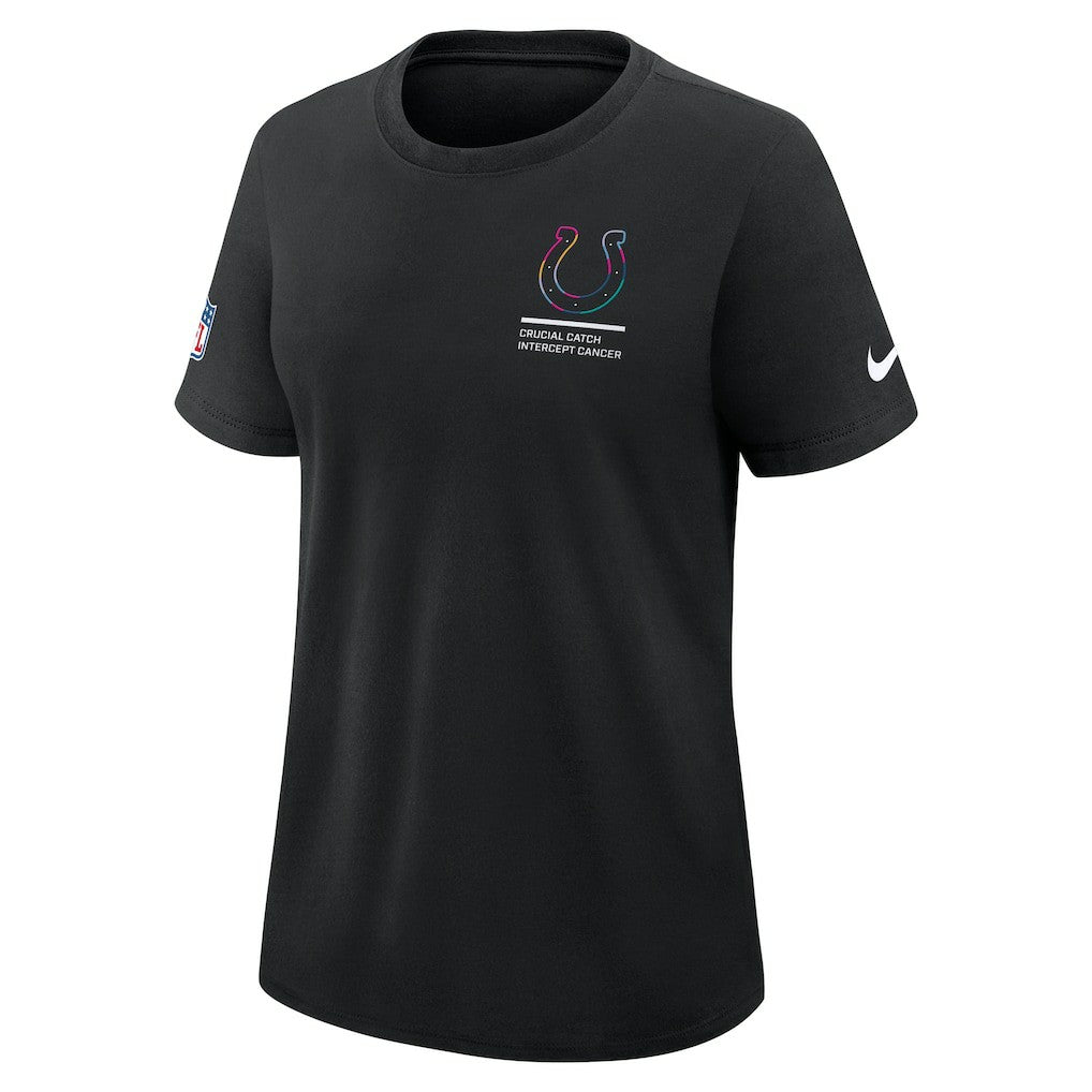 Indianapolis Colts Women's 2025 NFL Crucial Catch Tri-Blend Dri-FIT T-Shirt Black