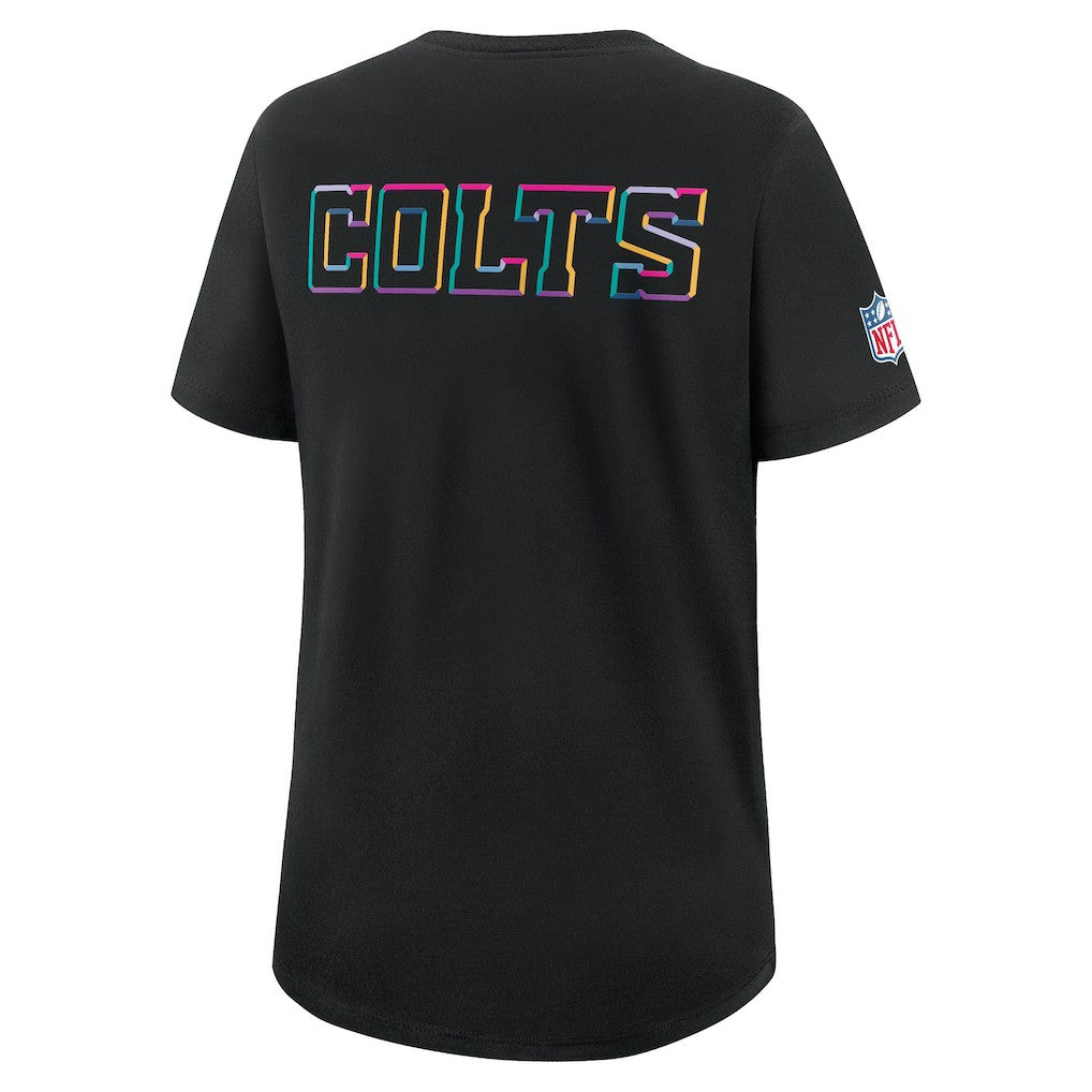 Indianapolis Colts Women's 2025 NFL Crucial Catch Tri-Blend Dri-FIT T-Shirt Black