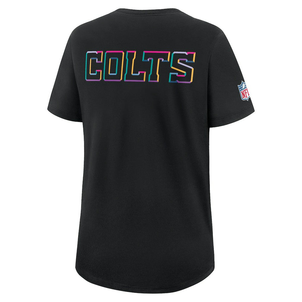 Indianapolis Colts Women's 2025 NFL Crucial Catch Tri-Blend Dri-FIT T-Shirt Black