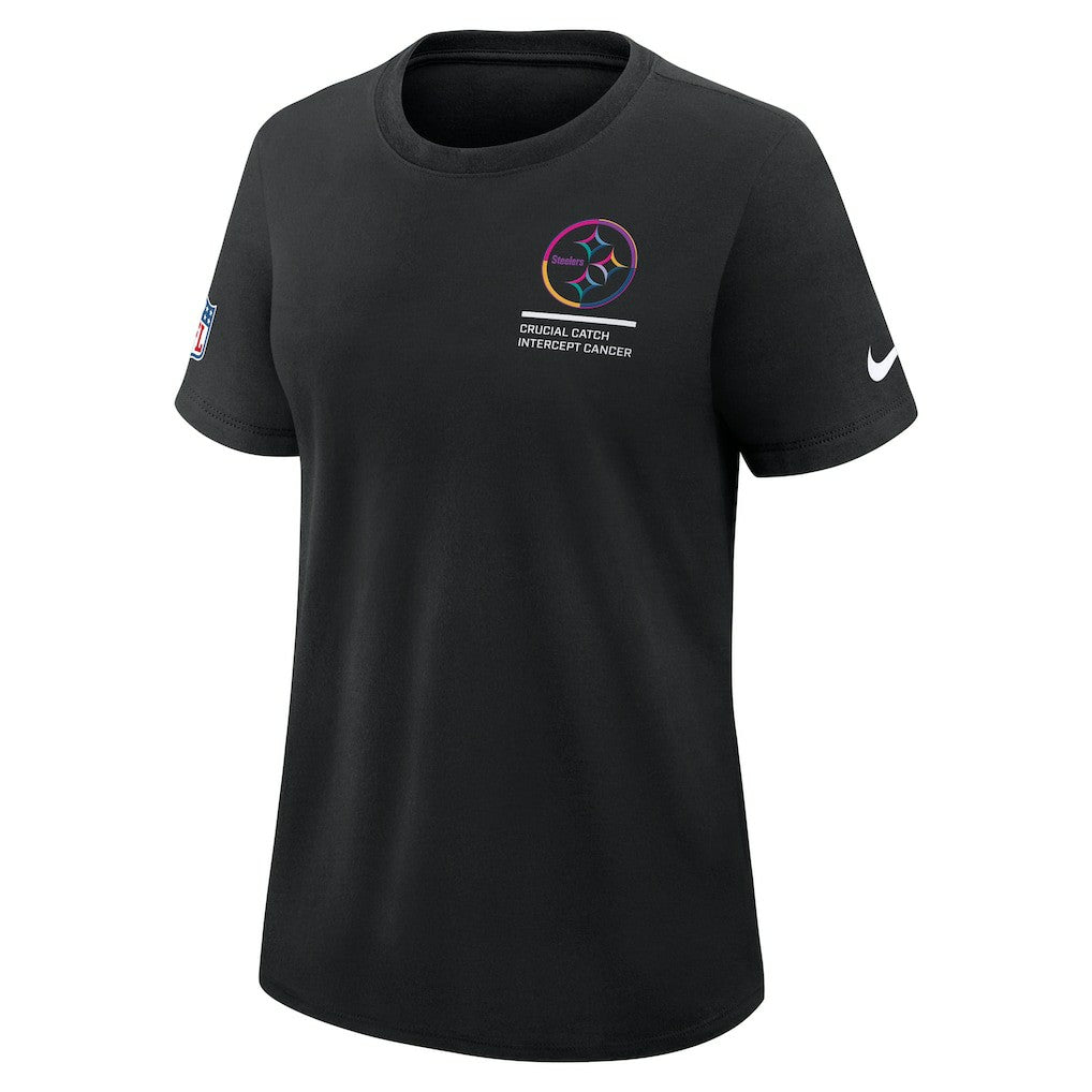 Pittsburgh Steelers Women's 2025 NFL Crucial Catch Tri-Blend Dri-FIT T-Shirt Black