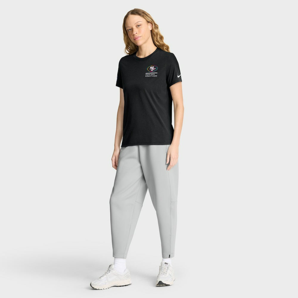 San Francisco 49ers Women's 2025 NFL Crucial Catch Tri-Blend Dri-FIT T-Shirt Black