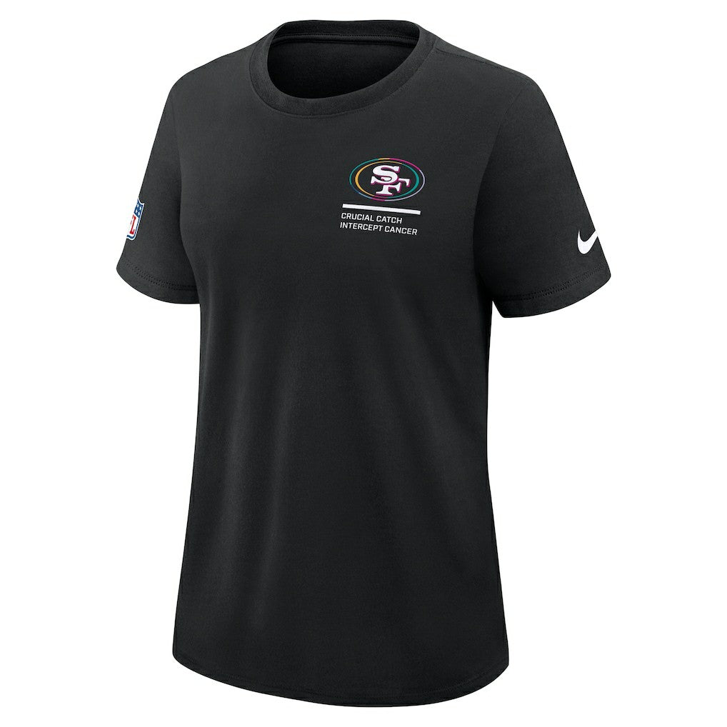 San Francisco 49ers Women's 2025 NFL Crucial Catch Tri-Blend Dri-FIT T-Shirt Black