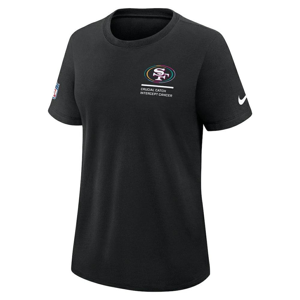 San Francisco 49ers Women's 2025 NFL Crucial Catch Tri-Blend Dri-FIT T-Shirt Black