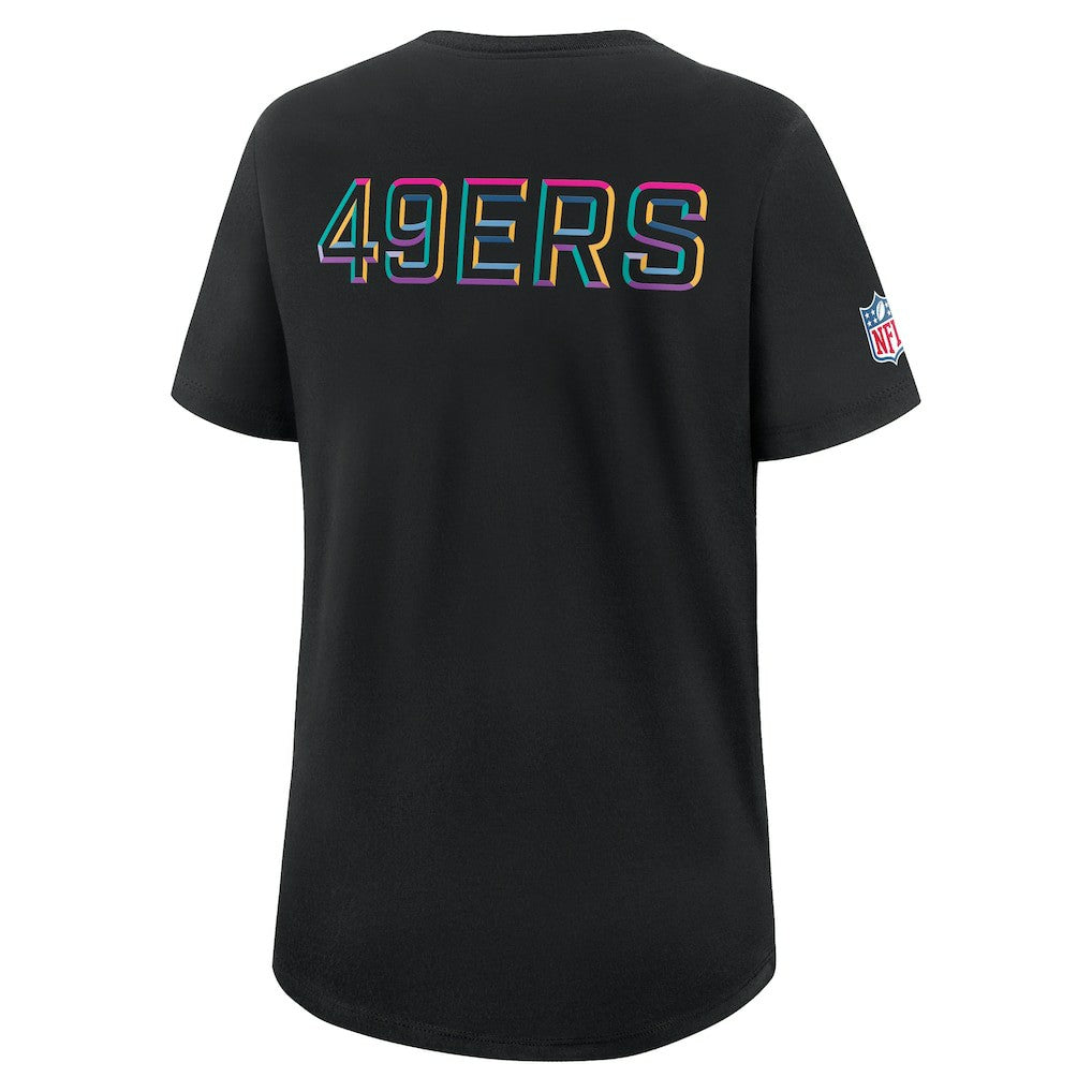 San Francisco 49ers Women's 2025 NFL Crucial Catch Tri-Blend Dri-FIT T-Shirt Black