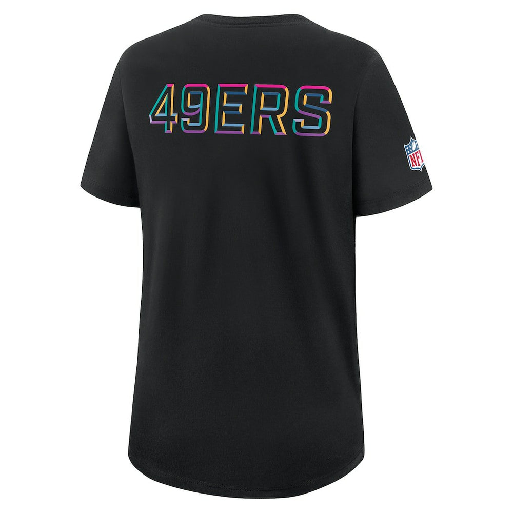 San Francisco 49ers Women's 2025 NFL Crucial Catch Tri-Blend Dri-FIT T-Shirt Black