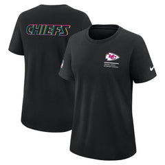 Kansas City Chiefs Women's 2025 NFL Crucial Catch Tri-Blend Dri-FIT T-Shirt Black