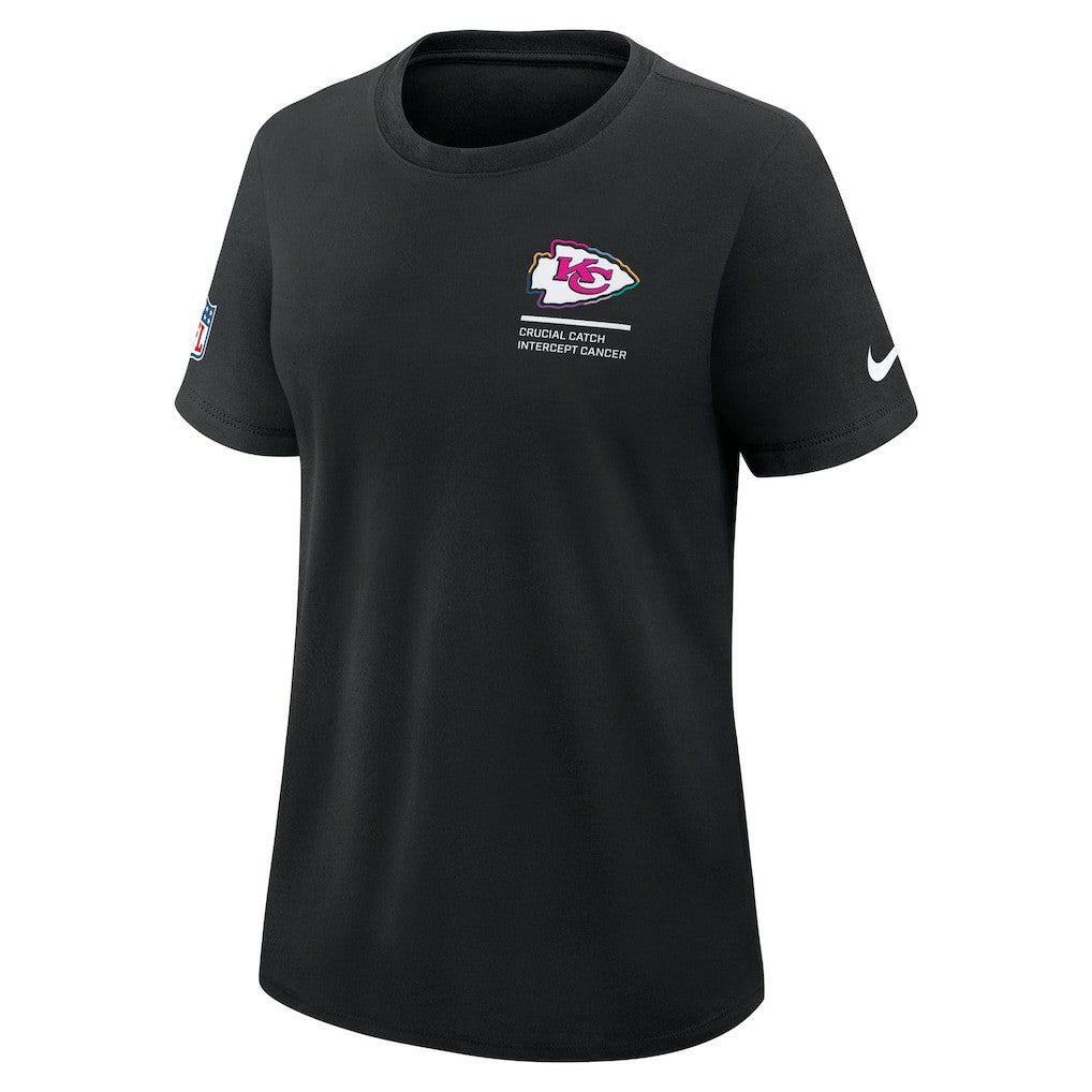 Kansas City Chiefs Women's 2025 NFL Crucial Catch Tri-Blend Dri-FIT T-Shirt Black