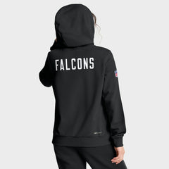 Atlanta Falcons Women's Throwback Sideline Standard Issue Dri-FIT Hoodie Black