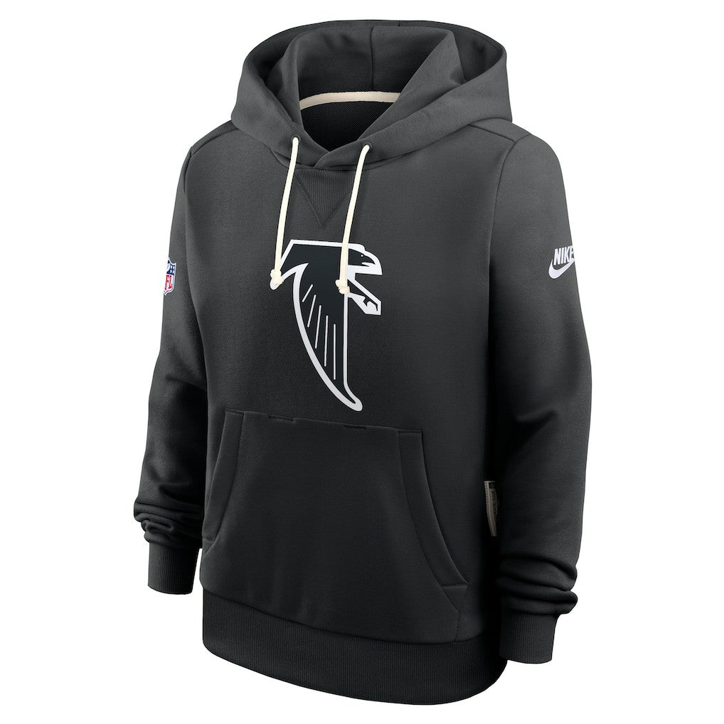 Atlanta Falcons Women's Throwback Sideline Standard Issue Dri-FIT Hoodie Black