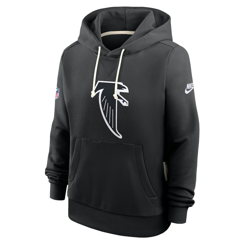 Atlanta Falcons Women's Throwback Sideline Standard Issue Dri-FIT Hoodie Black