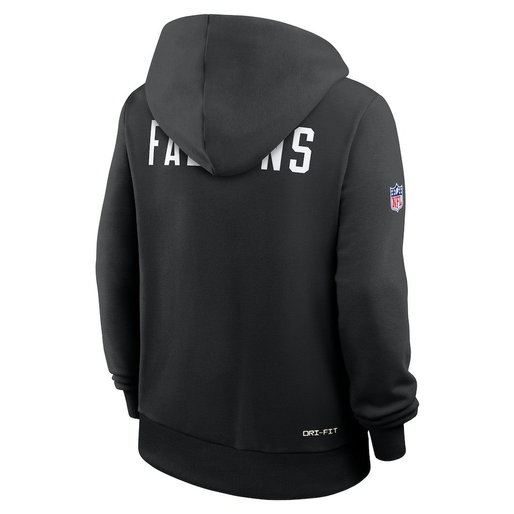 Atlanta Falcons Women's Throwback Sideline Standard Issue Dri-FIT Hoodie Black