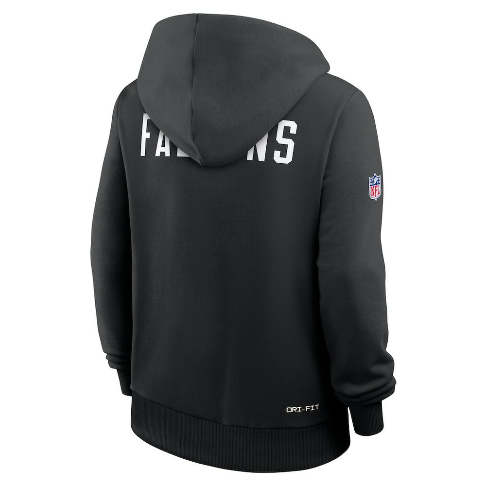 Atlanta Falcons Women's Throwback Sideline Standard Issue Dri-FIT Hoodie Black