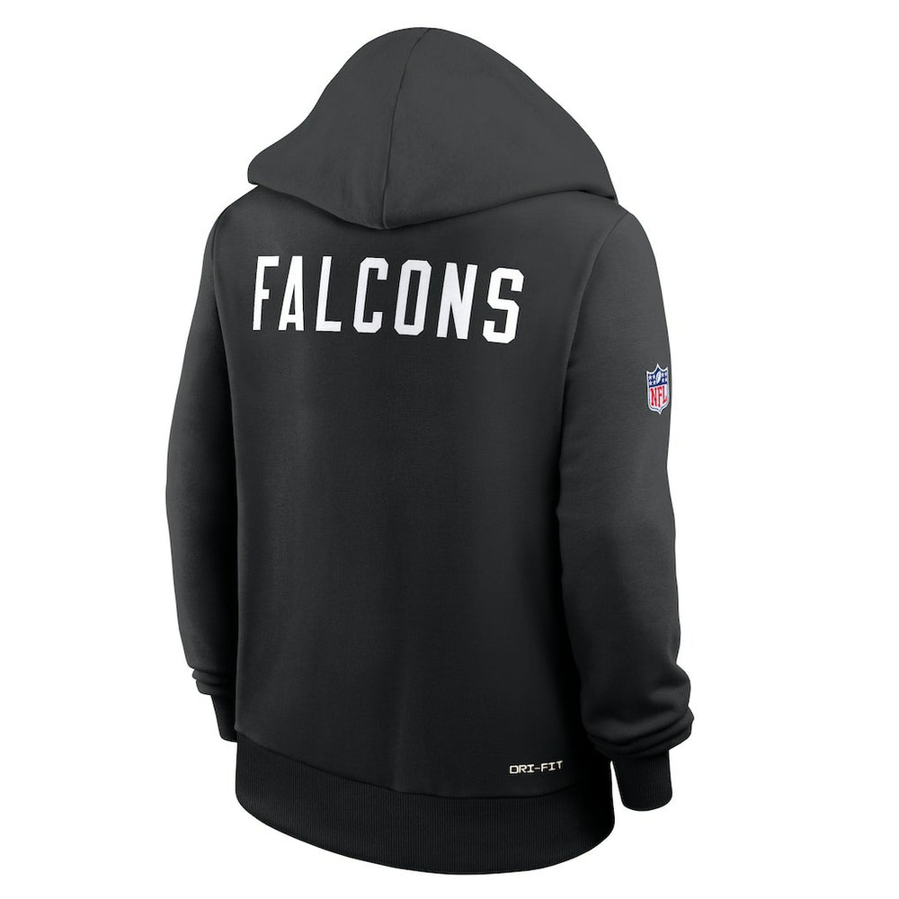 Atlanta Falcons Women's Throwback Sideline Standard Issue Dri-FIT Hoodie Black