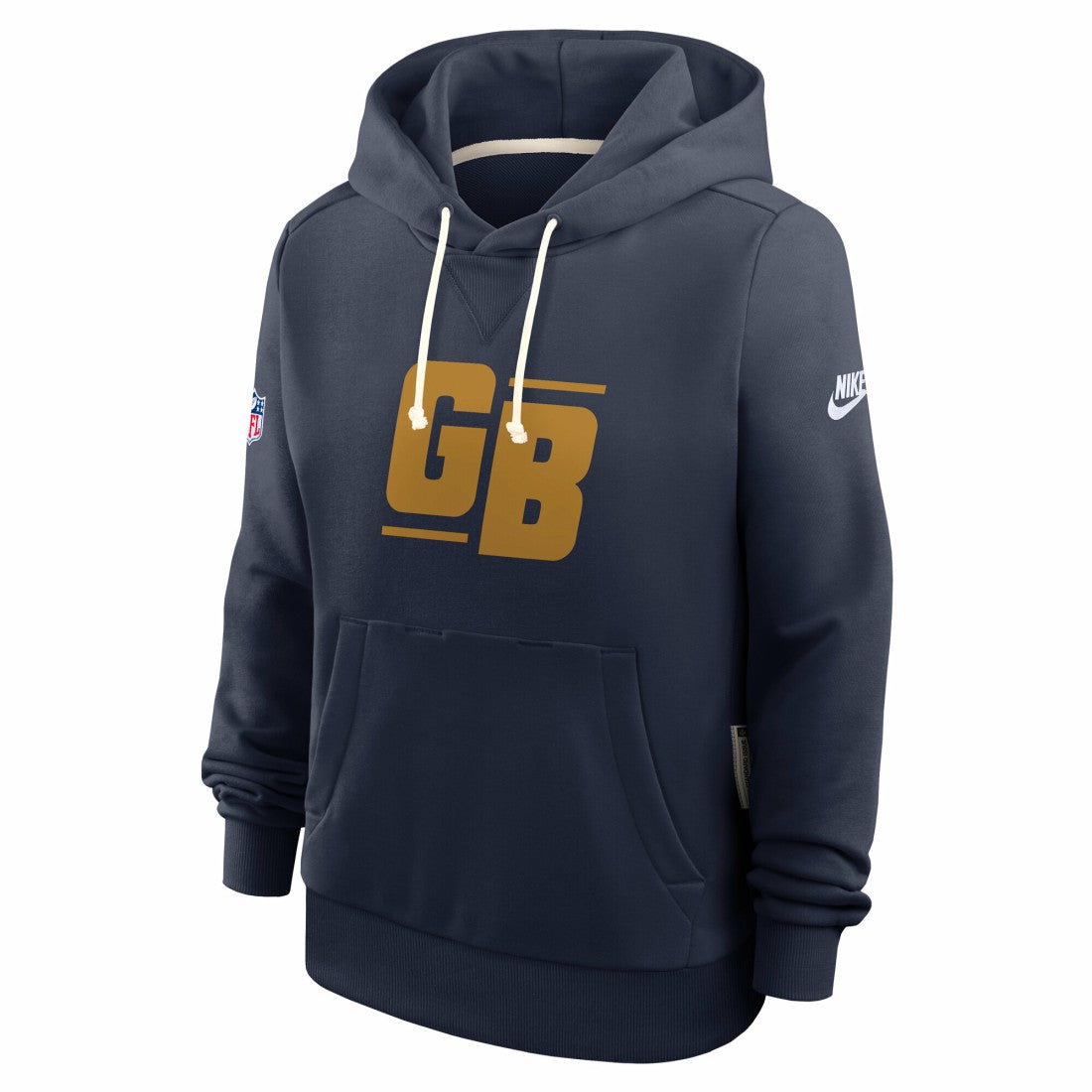 Green Bay Packers Women's Sideline Standard Issue Dri-FIT Hoodie Navy