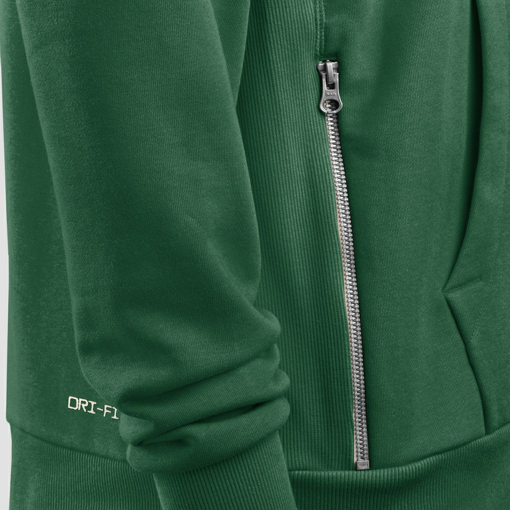 New York Jets Women's Throwback Sideline Standard Issue Dri-FIT Hoodie Kelly Green