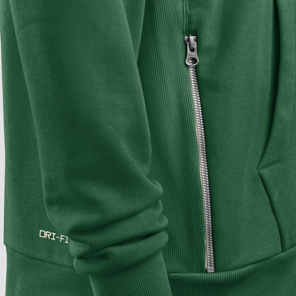 New York Jets Women's Throwback Sideline Standard Issue Dri-FIT Hoodie Kelly Green