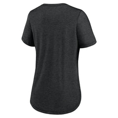 Washington Commanders Women's Script Tri-Blend T-Shirt Charcoal
