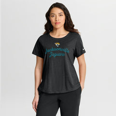 Jacksonville Jaguars Women's Script Tri-Blend T-Shirt Black