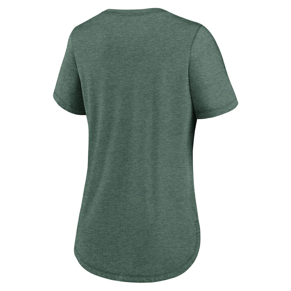New York Jets Women's Script Tri-Blend T-Shirt Green