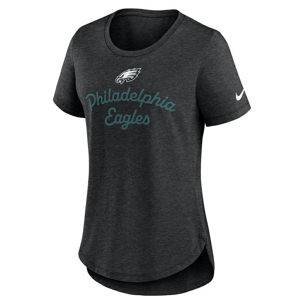 Philadelphia Eagles Women's Script Tri-Blend T-Shirt Black