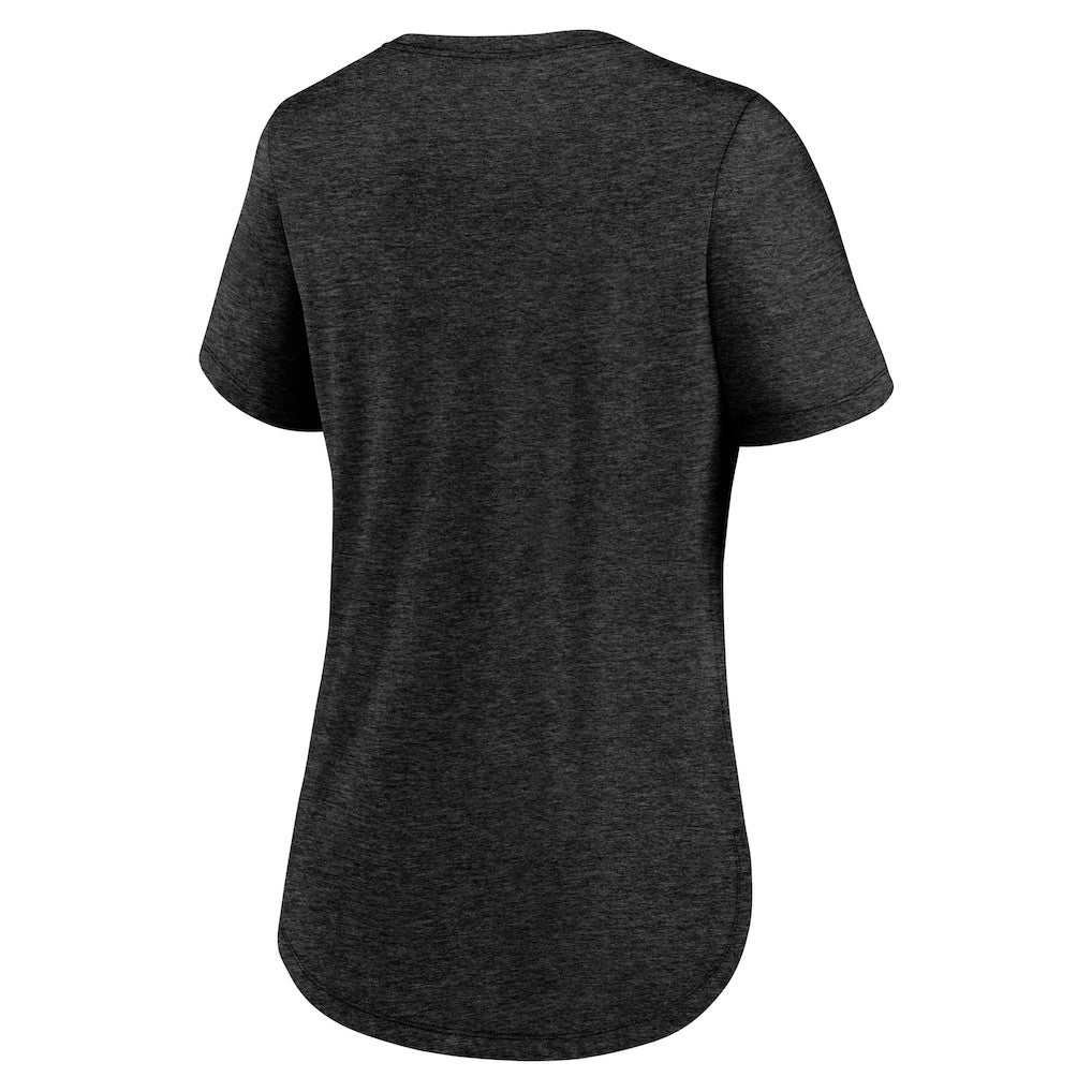 Pittsburgh Steelers Women's Script Tri-Blend T-Shirt Black