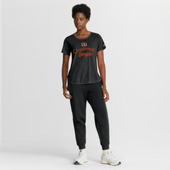 Cincinnati Bengals Women's Script Tri-Blend T-Shirt Black