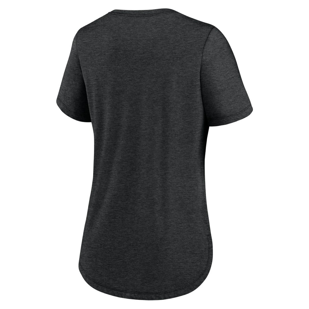 Detroit Lions Women's Script Tri-Blend T-Shirt Black