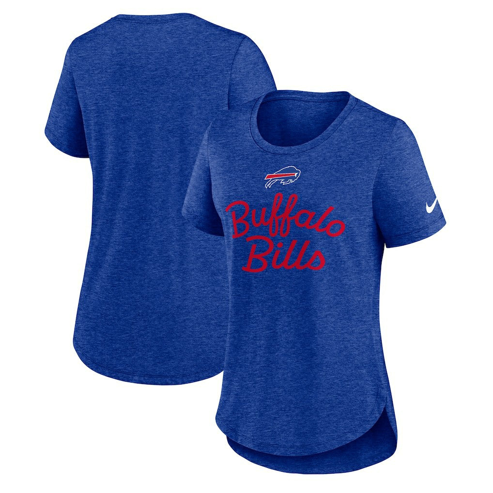 Buffalo Bills Women's Script Tri-Blend T-Shirt Royal