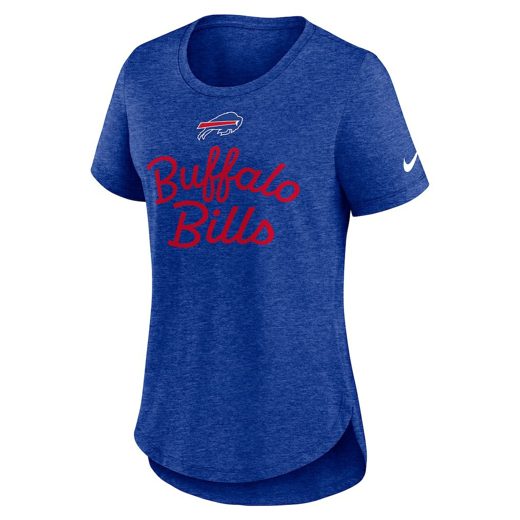 Buffalo Bills Women's Script Tri-Blend T-Shirt Royal