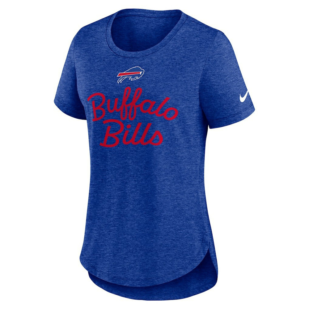 Buffalo Bills Women's Script Tri-Blend T-Shirt Royal