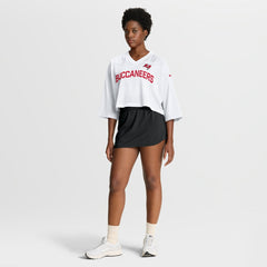 Tampa Bay Buccaneers Women's Primetime Cropped Mesh Dri-FIT Fashion Jersey White