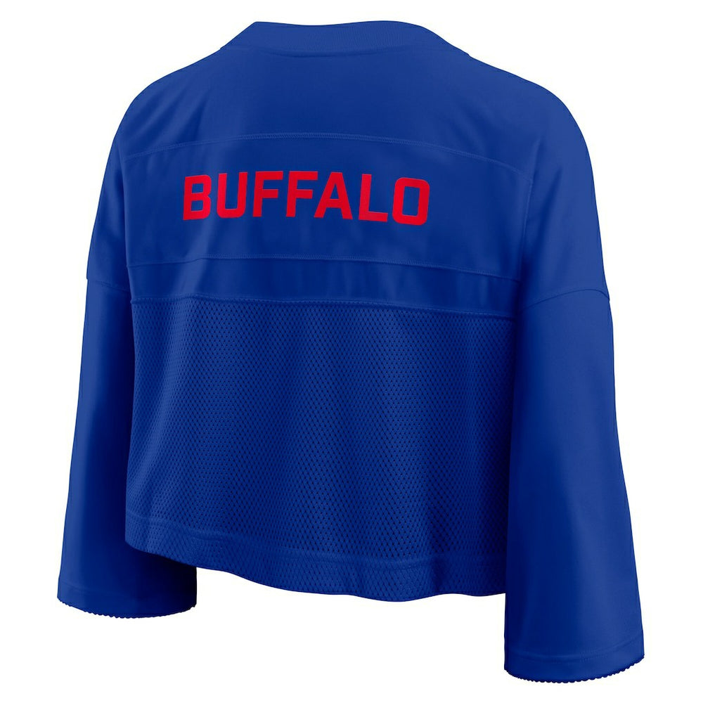 Buffalo Bills Women's Primetime Cropped Mesh Dri-FIT Fashion Jersey Royal