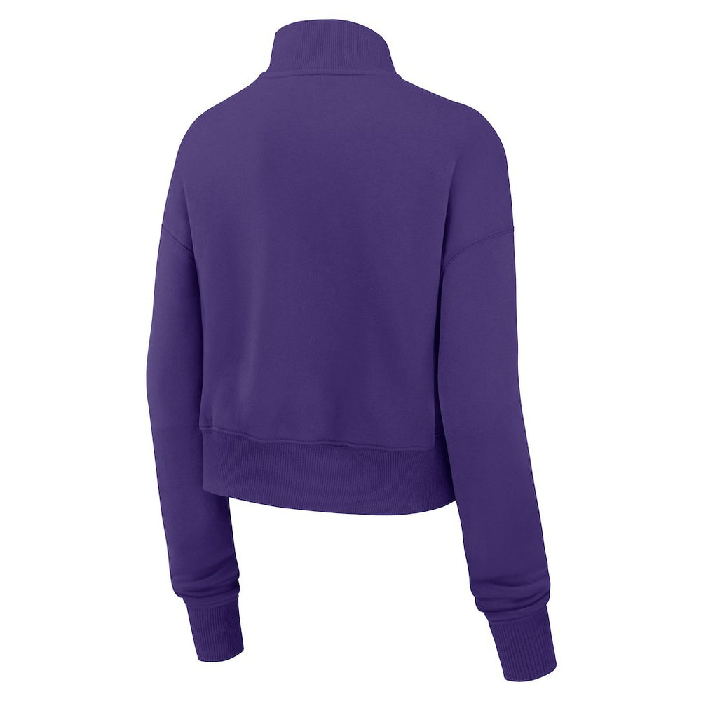 Minnesota Vikings Women's Primetime Phoenix Half-Zip Sweatshirt Purple