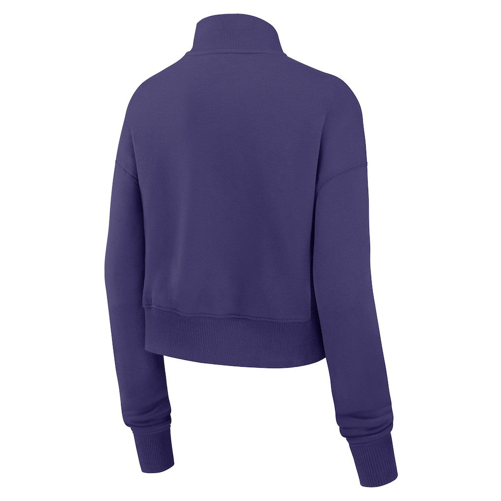 Baltimore Ravens Women's Primetime Phoenix Half-Zip Sweatshirt Purple