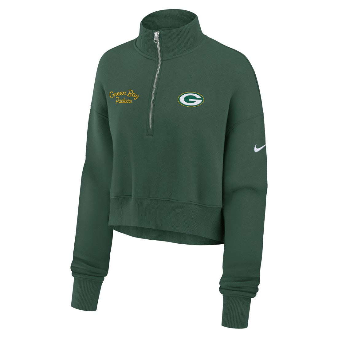 Green Bay Packers Women's Primetime Phoenix Half-Zip Sweatshirt Green