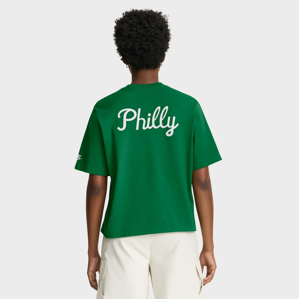 Philadelphia Eagles Women's Rewind Pocket Boxy T-Shirt Kelly Green
