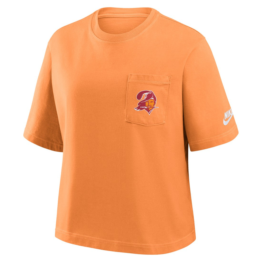Tampa Bay Buccaneers Women's Rewind Pocket Boxy T-Shirt Orange