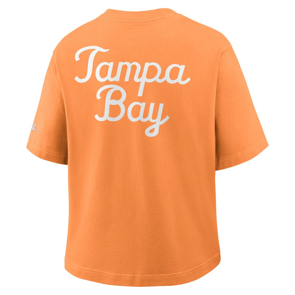 Tampa Bay Buccaneers Women's Rewind Pocket Boxy T-Shirt Orange