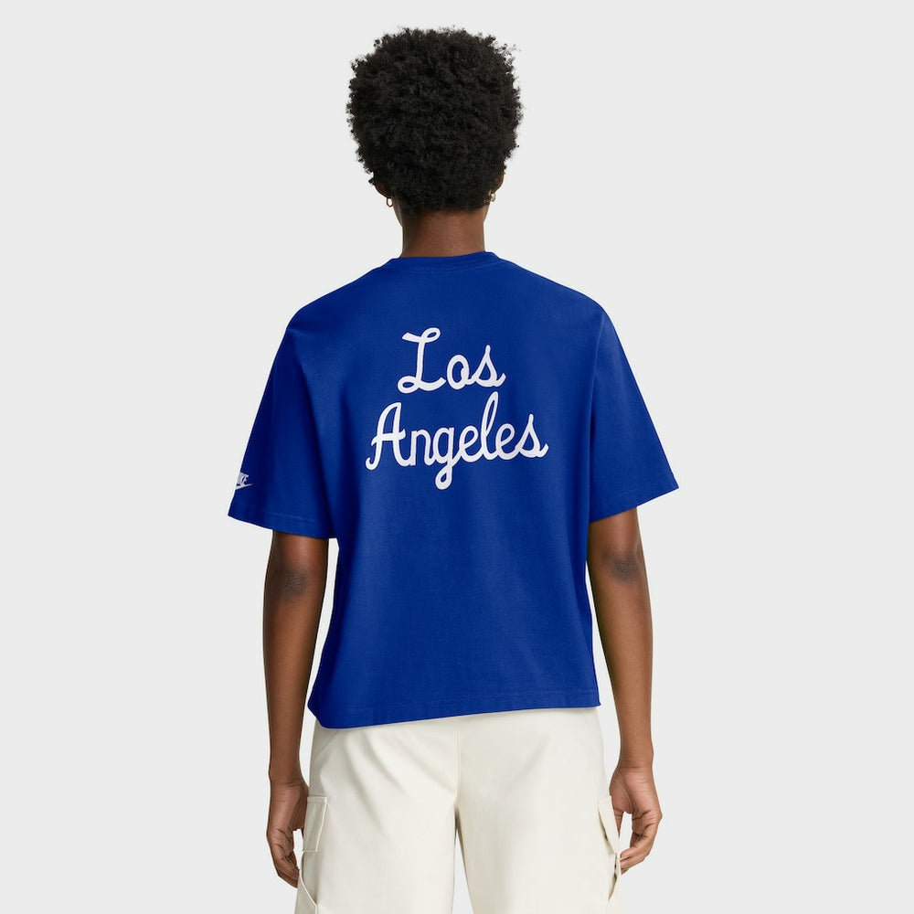 Los Angeles Rams Women's Rewind Pocket Boxy T-Shirt Royal