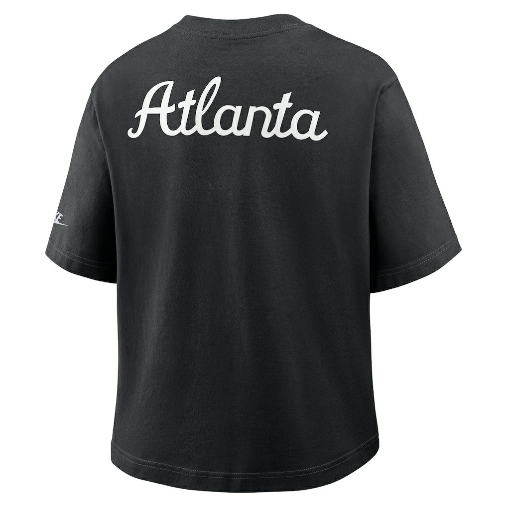 Atlanta Falcons Women's Rewind Pocket Boxy T-Shirt Black