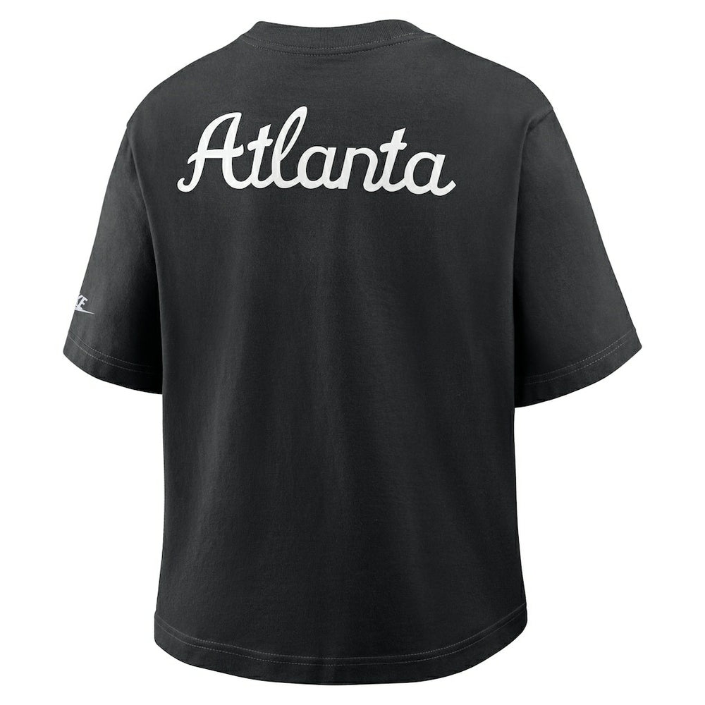 Atlanta Falcons Women's Rewind Pocket Boxy T-Shirt Black