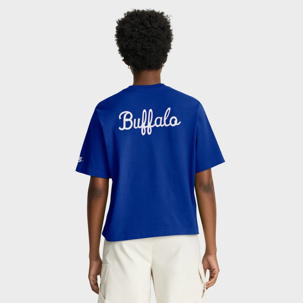 Buffalo Bills Women's Rewind Pocket Boxy T-Shirt Royal