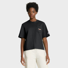 Cincinnati Bengals Women's Rewind Pocket Boxy T-Shirt Black