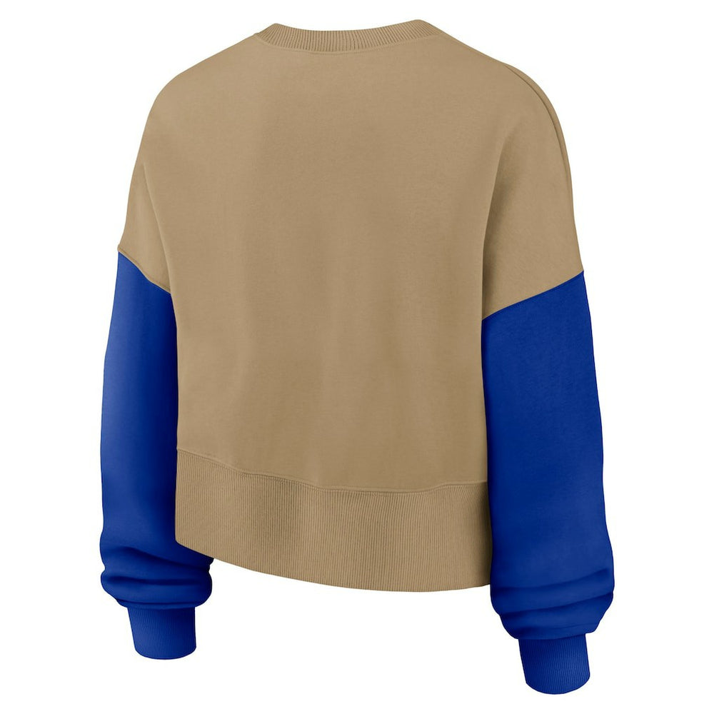 Dallas Cowboys Women's Oversized Rewind Pullover Sweatshirt Tan