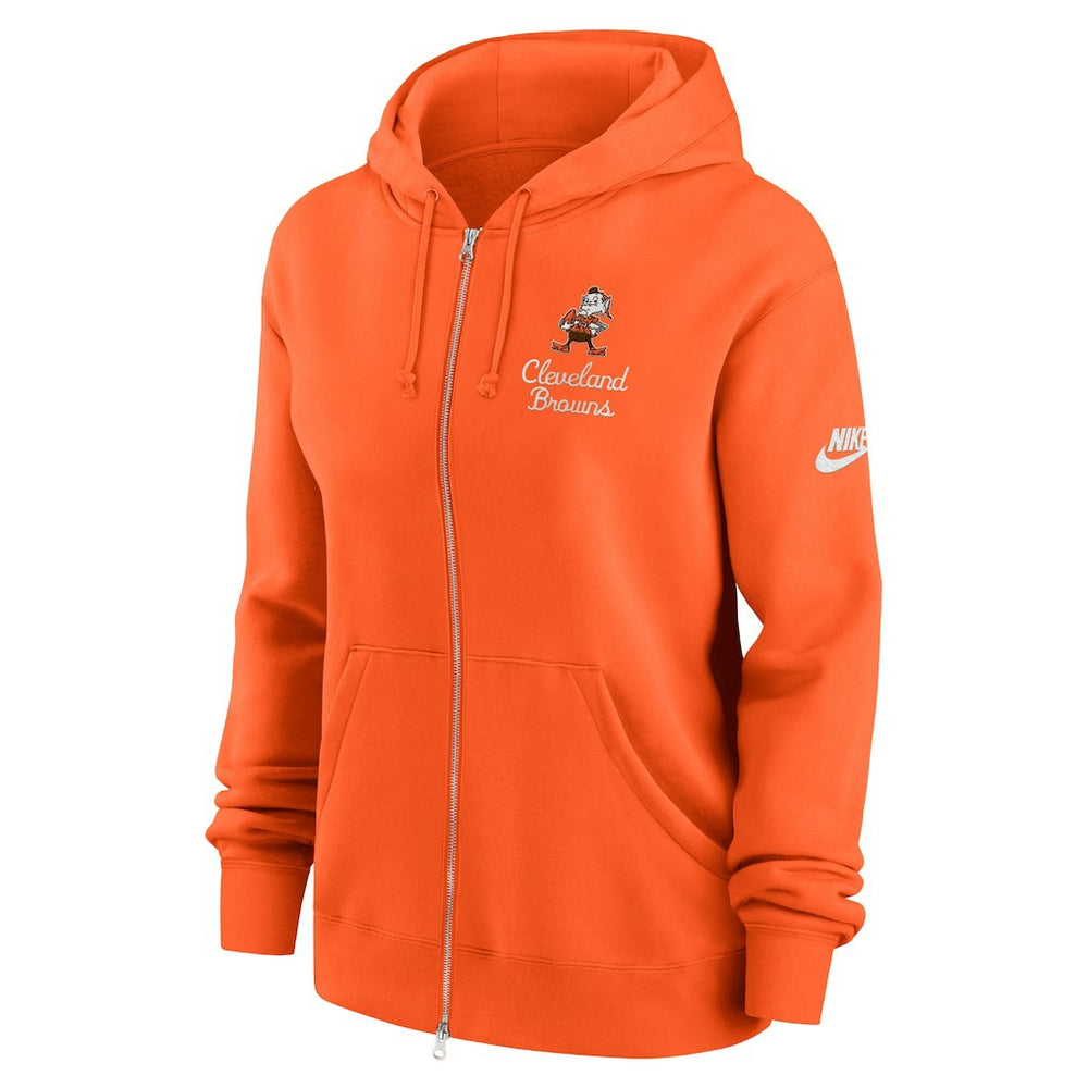 Cleveland Browns Women's Phoenix Rewind Full-Zip Hoodie Orange