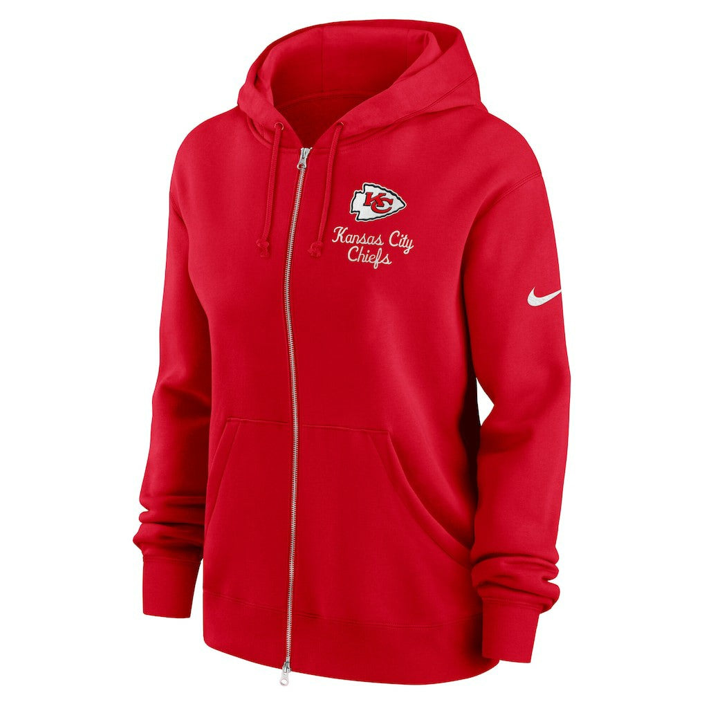 Kansas City Chiefs Women's Phoenix Rewind Full-Zip Hoodie Red