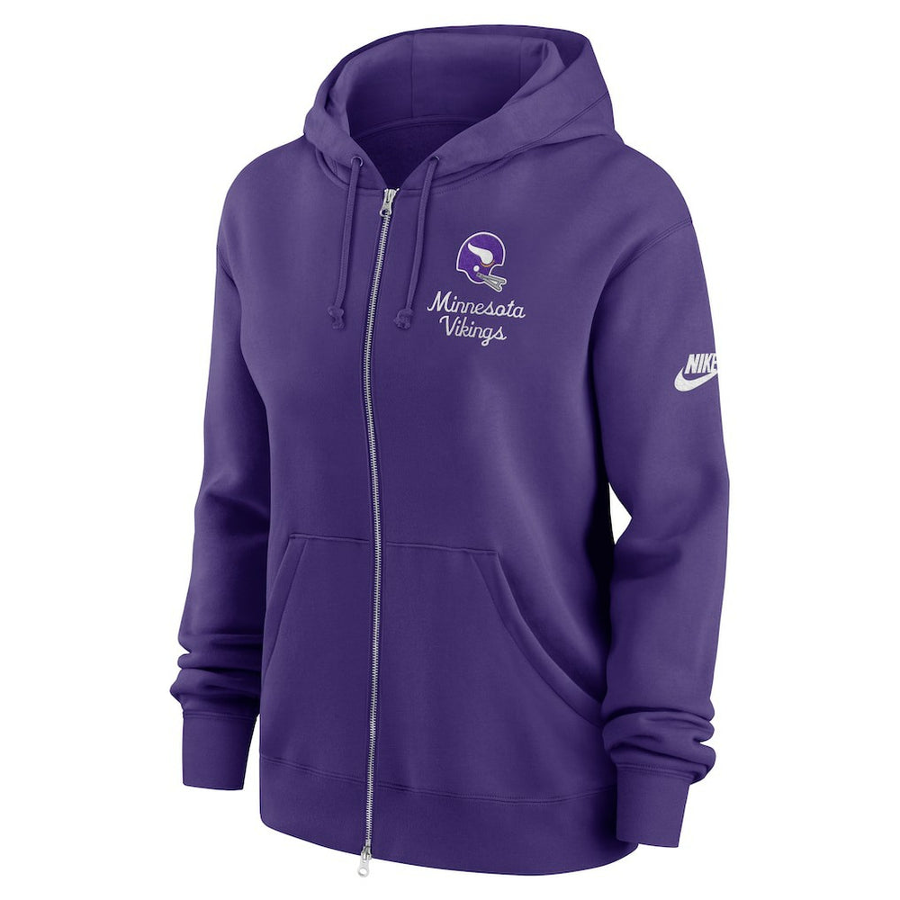 Minnesota Vikings Women's Phoenix Rewind Full-Zip Hoodie Purple