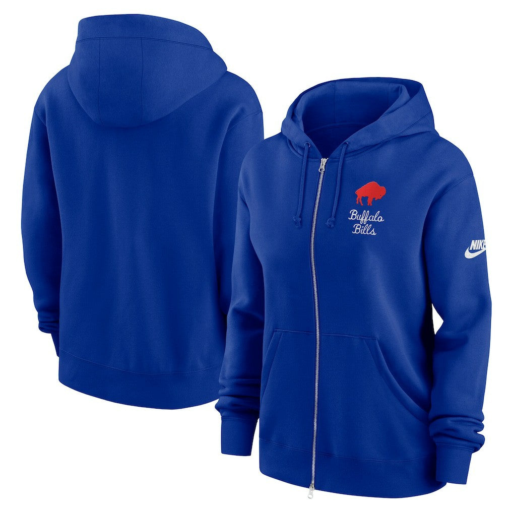 Buffalo Bills Women's Phoenix Rewind Full-Zip Hoodie Royal