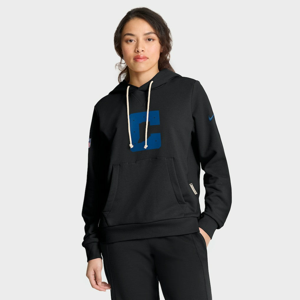 Indianapolis Colts Women's Alternate Logo Sideline Standard Issue Dri-FIT Hoodie Black